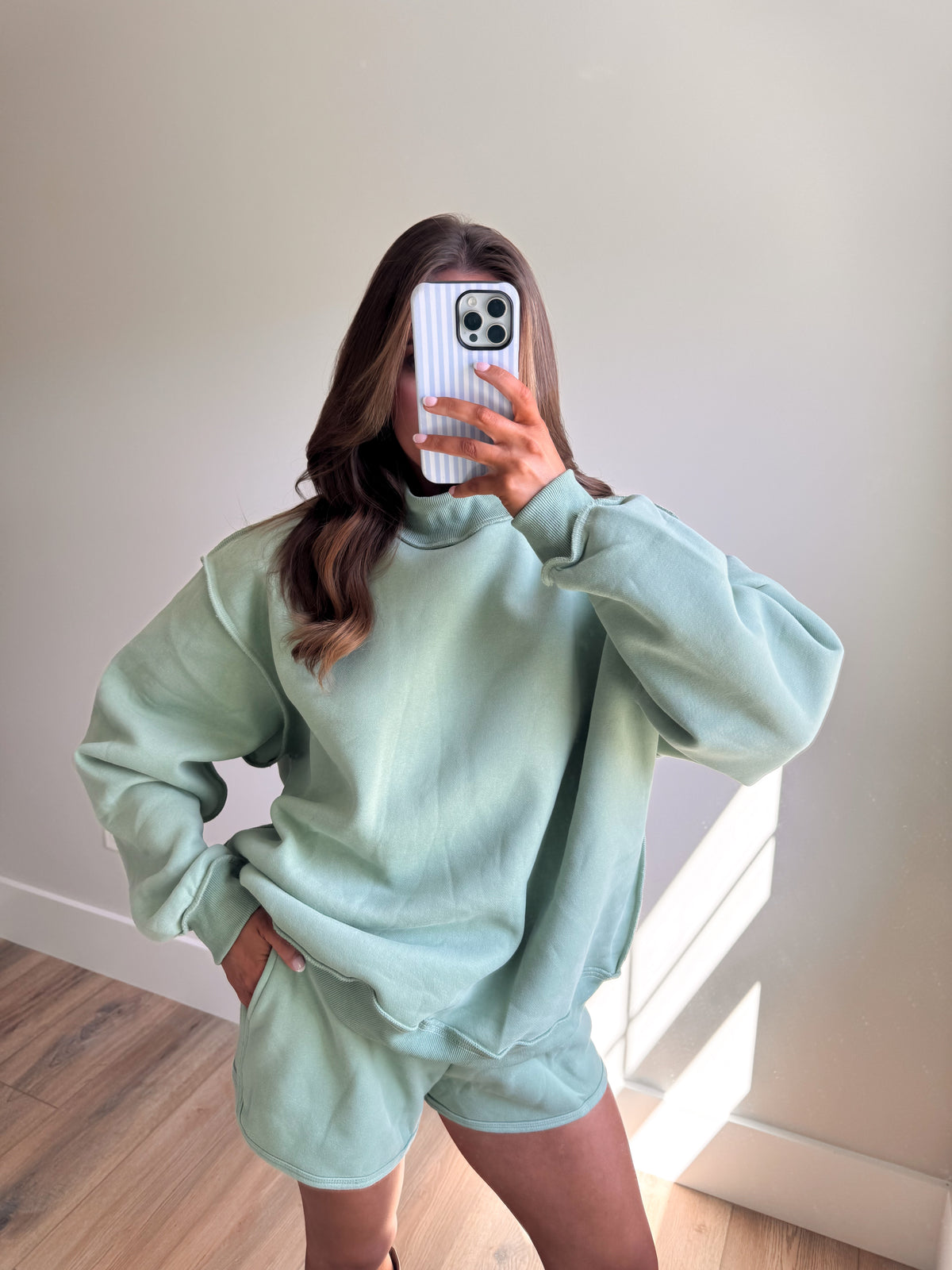 The Sage Mockneck (Part of a Set)