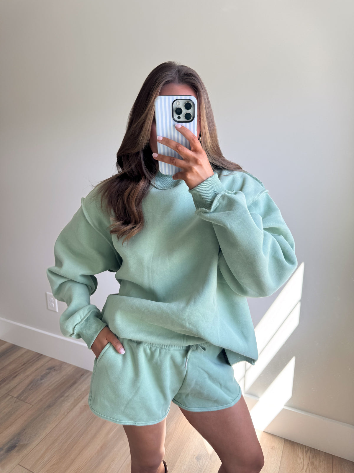 The Sage Mockneck (Part of a Set)