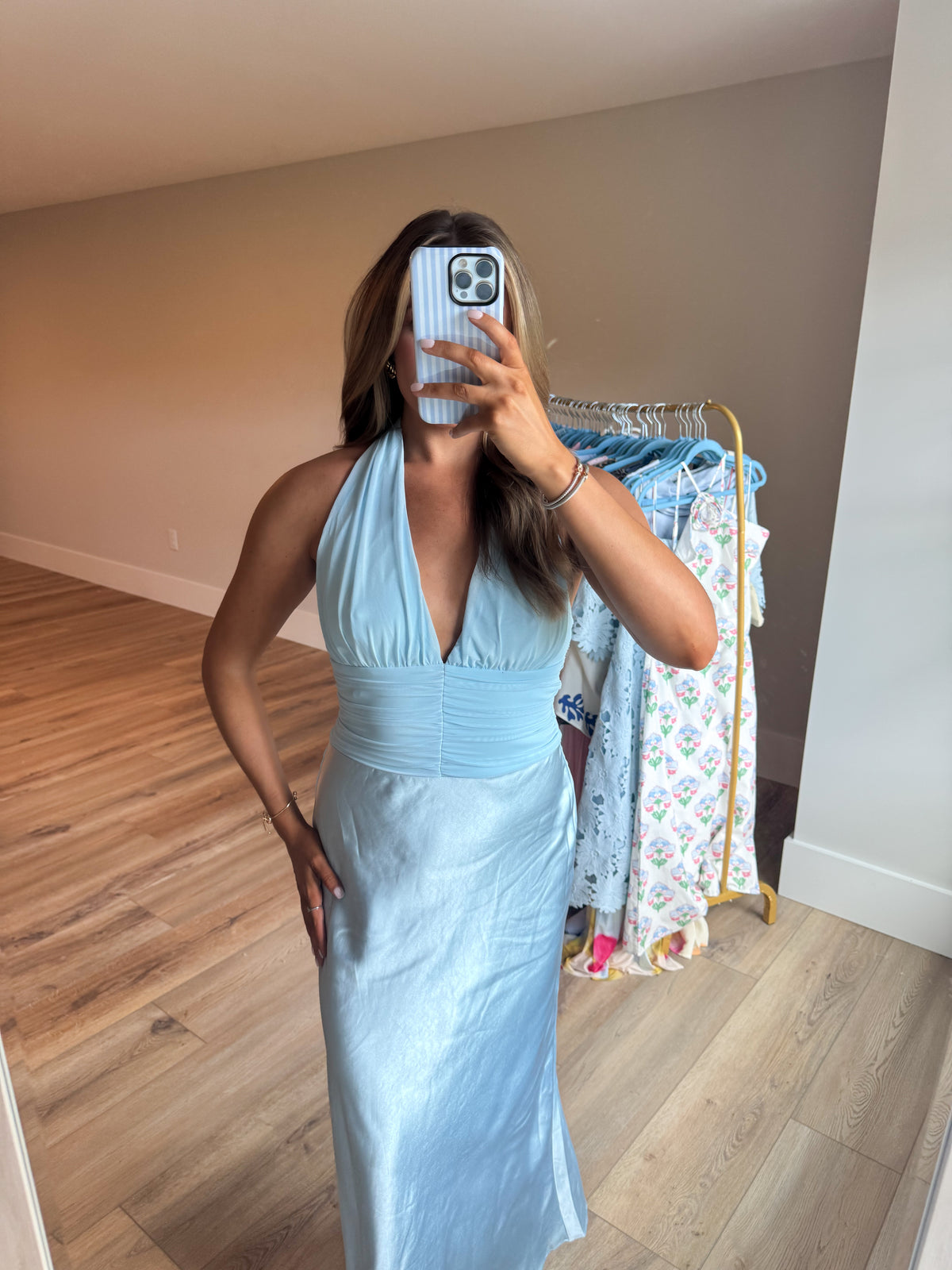 The Blue Horizon Maxi Dress