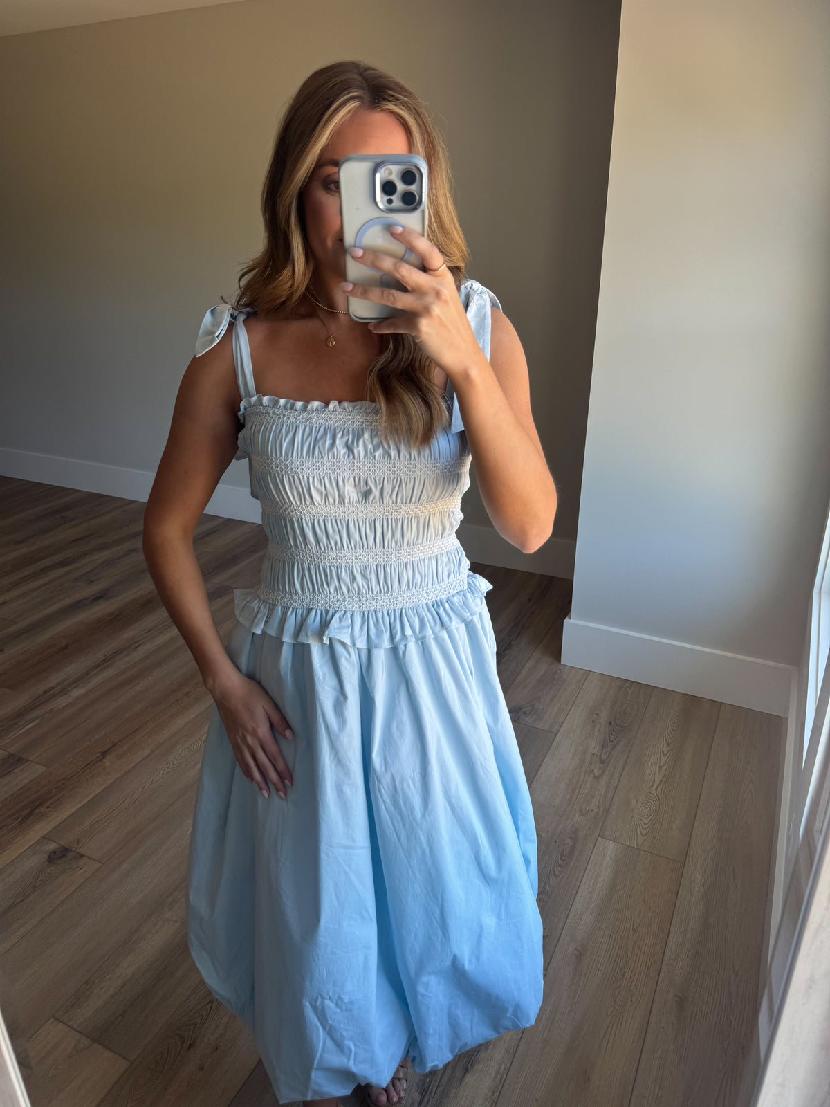 Bluebell Bubble Midi Dress