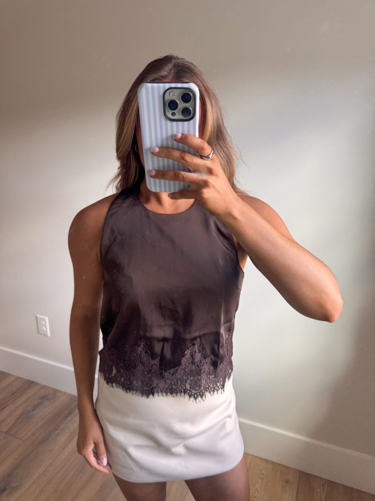 The Mocha Lace Top