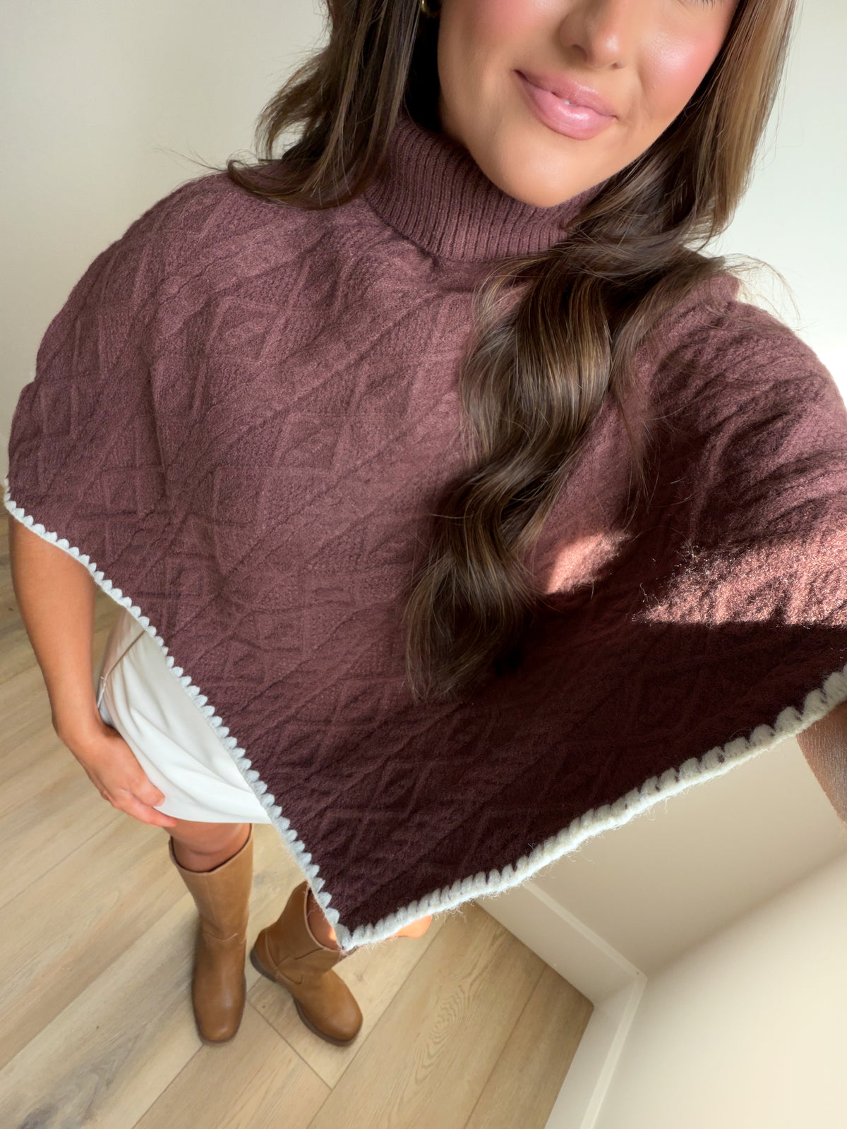 The November Knit Poncho Sweater