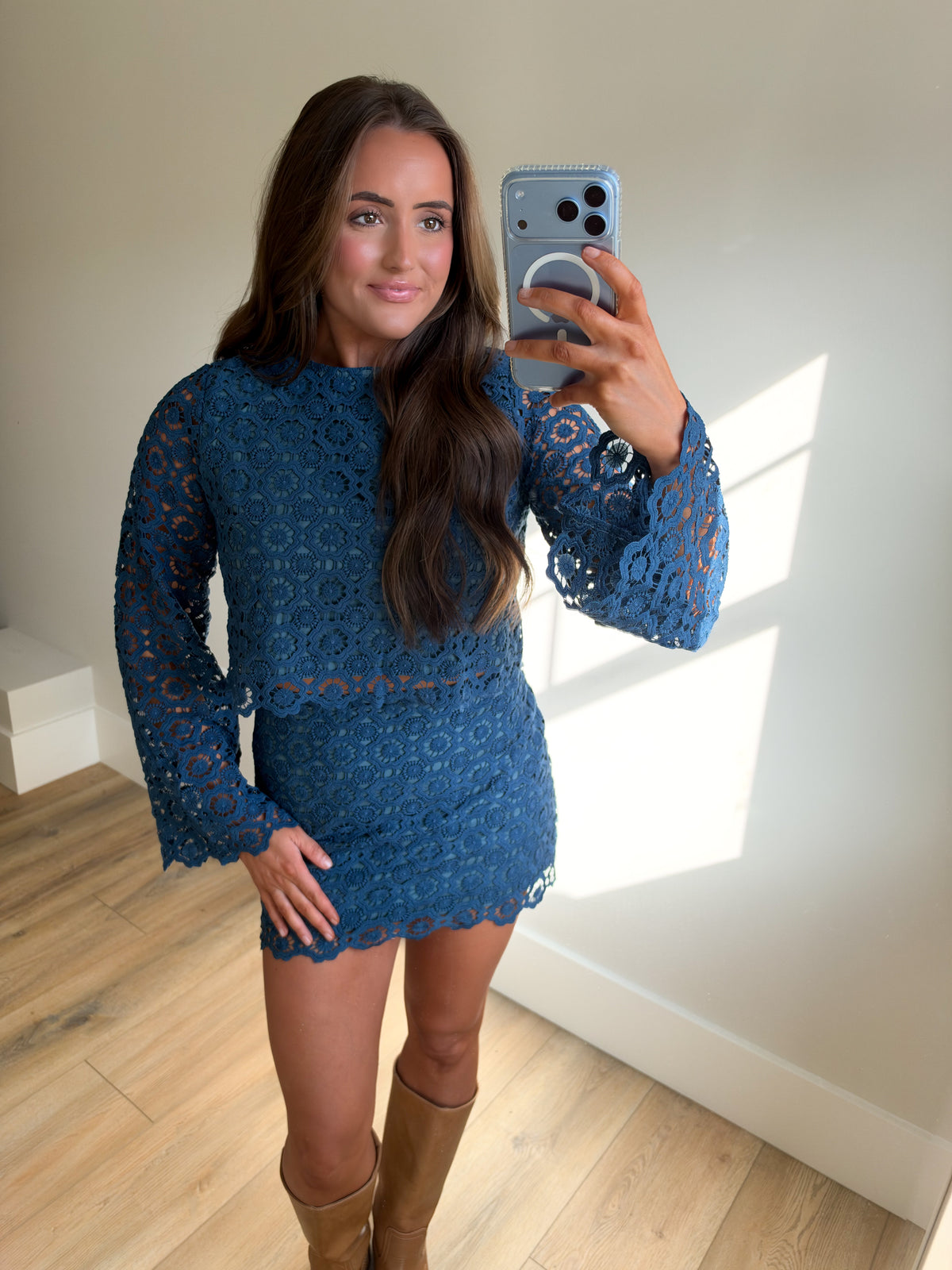 The Midnight Crochet Lace Set