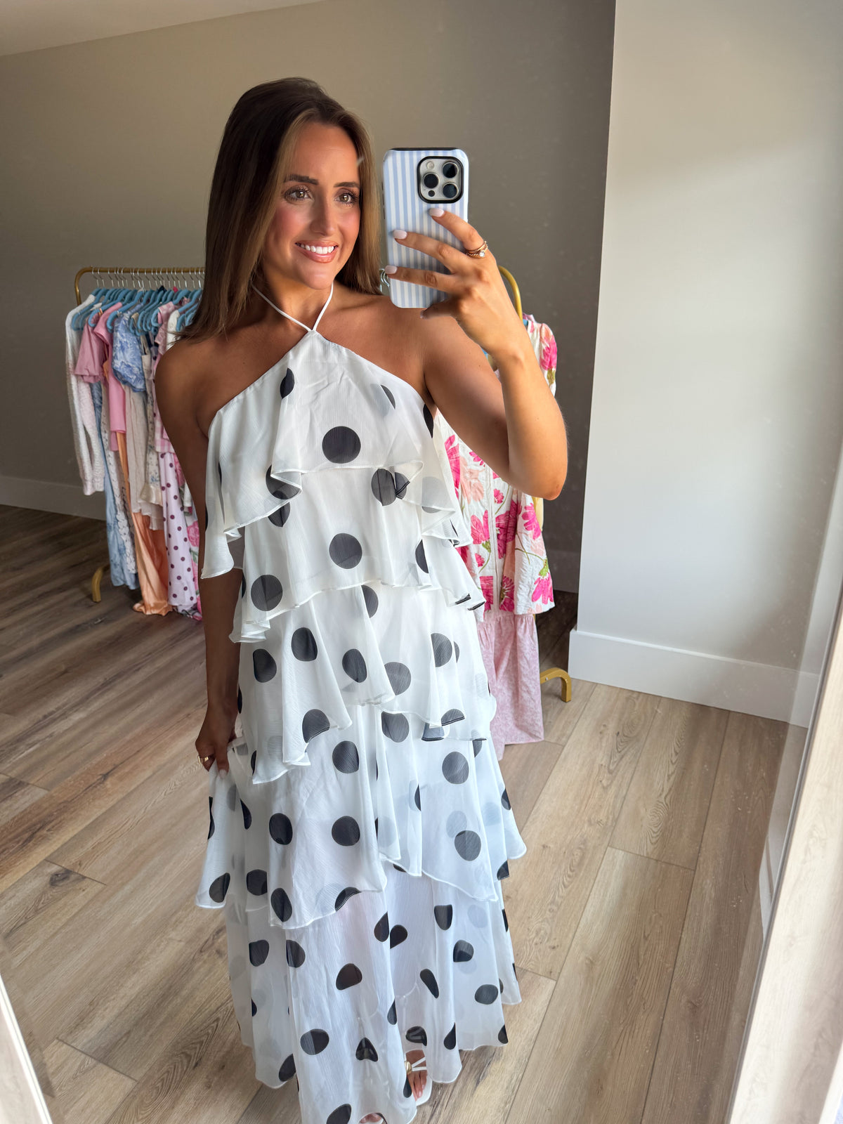 On The Dot Maxi Dress