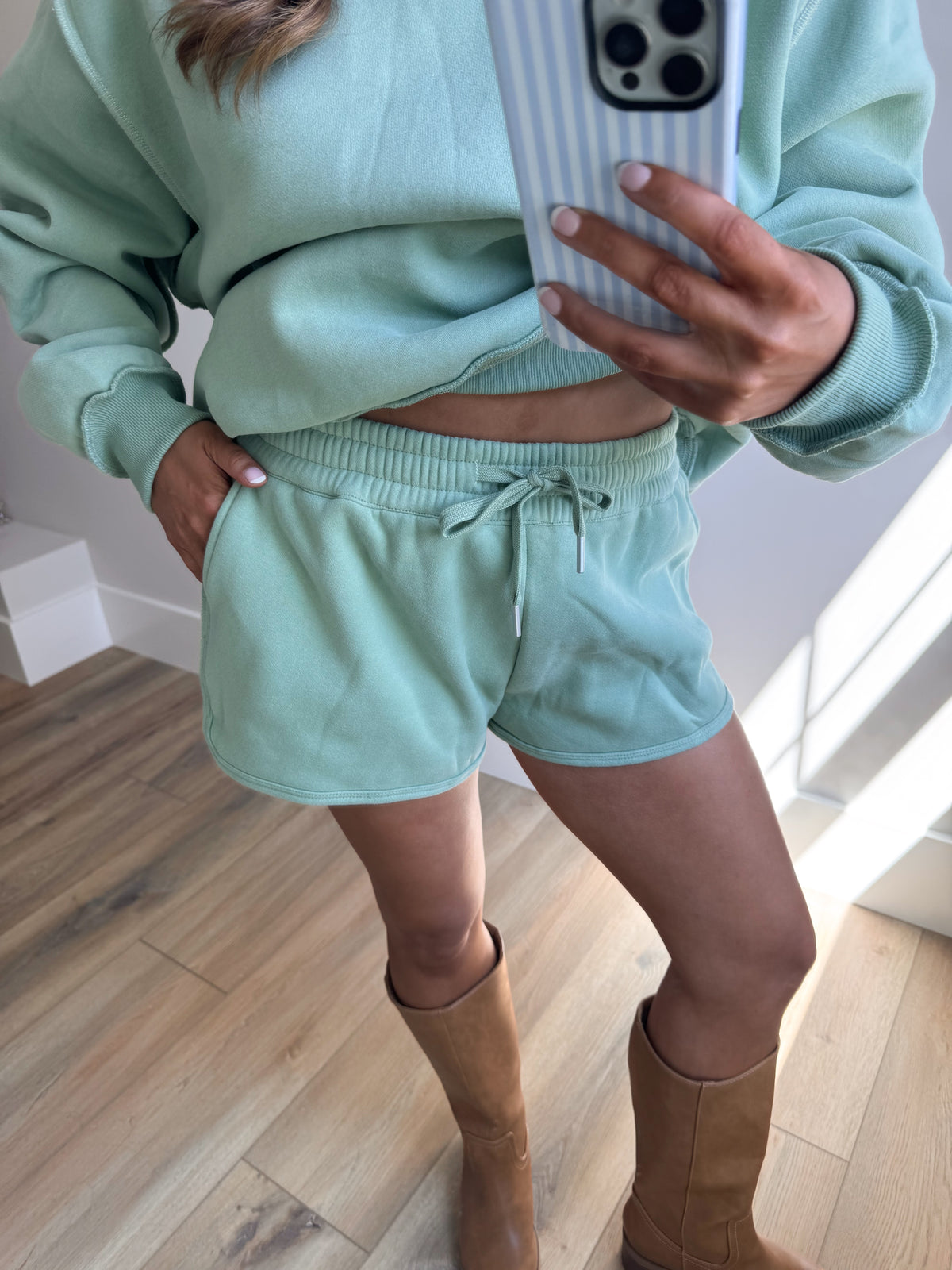 The Sage Mockneck (Part of a Set)