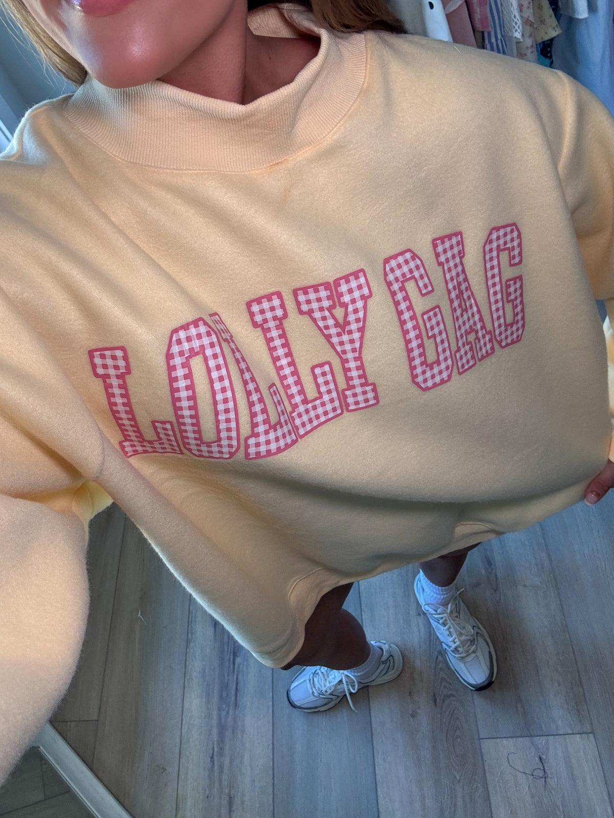 Dilly Dally/Lolly Gag Reversible Mockneck