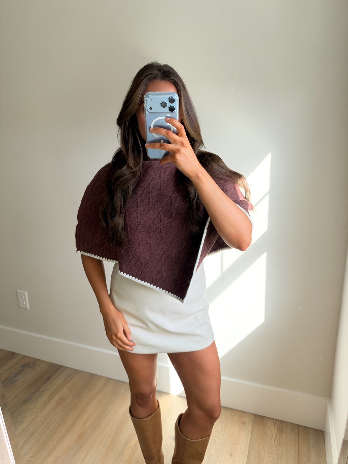 The November Knit Poncho Sweater