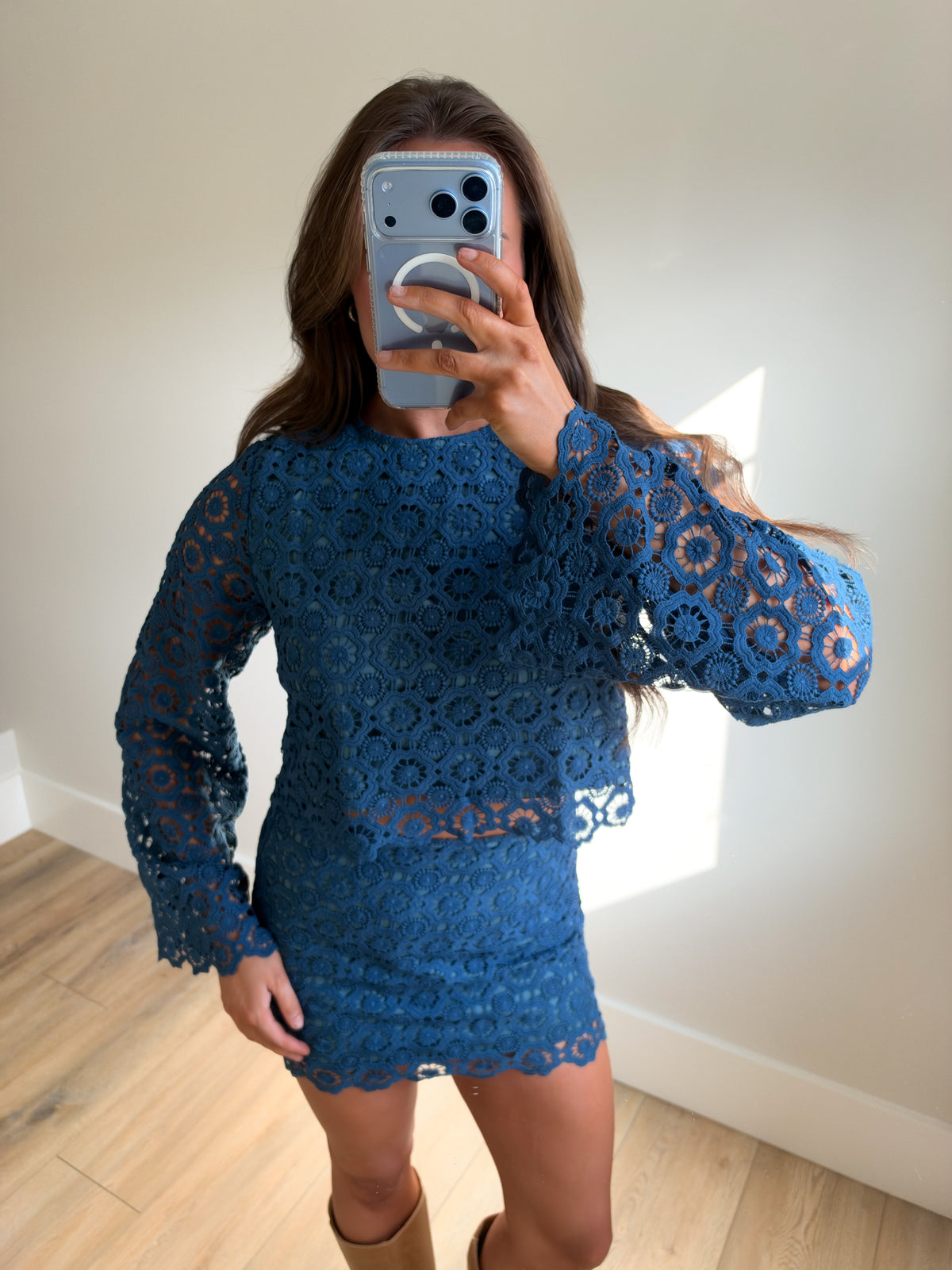 The Midnight Crochet Lace Set