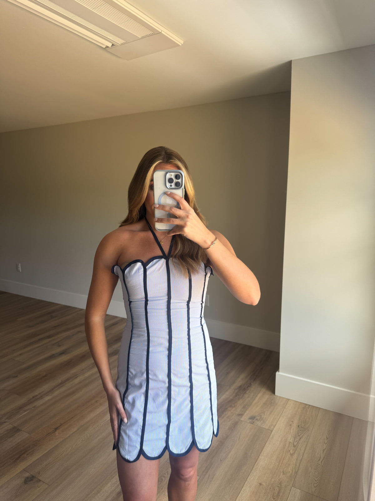 The Harbor Halter Mini - Navy Blue